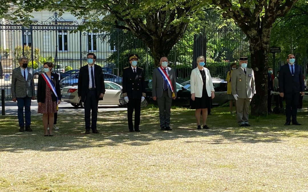 Cérémonie de la Journée nationale de la Résistance organisée esplanade du souvenir à Périgueux