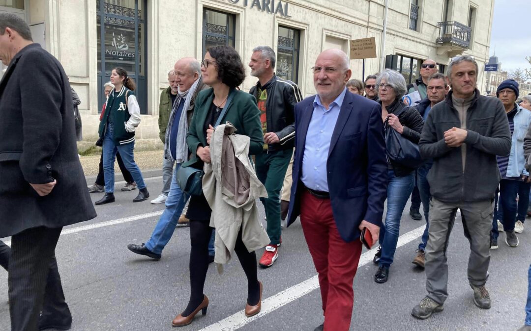 Manifestation à Périgueux contre la réforme des retraites