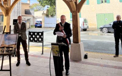 Inauguration de la nouvelle halle de la commune de Lamothe-Montravel