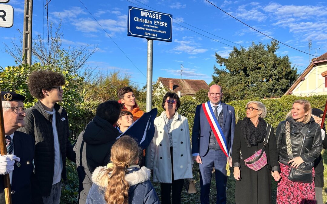 Inauguration de l’impasse Christian Eyere à Bergerac